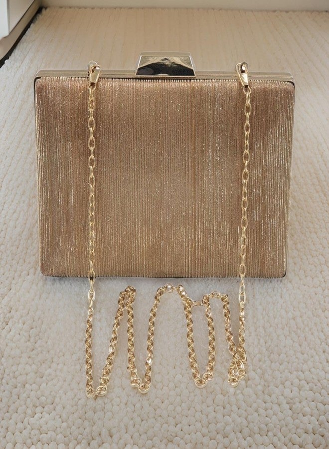 Tinth Latest Fashion Women Clutches + Watch Free (Gold) - Image 2